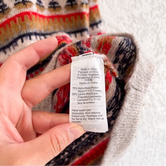 J. Crew | Fair Isle Lambswool Multicolor Sweater - Picture 5 of 7